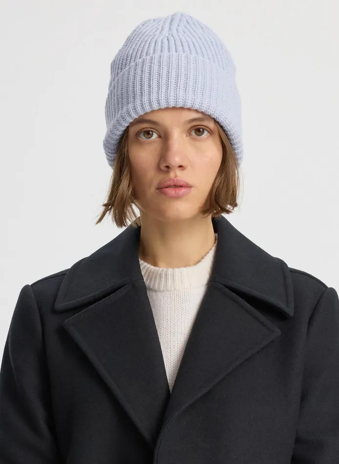 Women Accessories ALC Freddie Wool Beanie Winter Sky