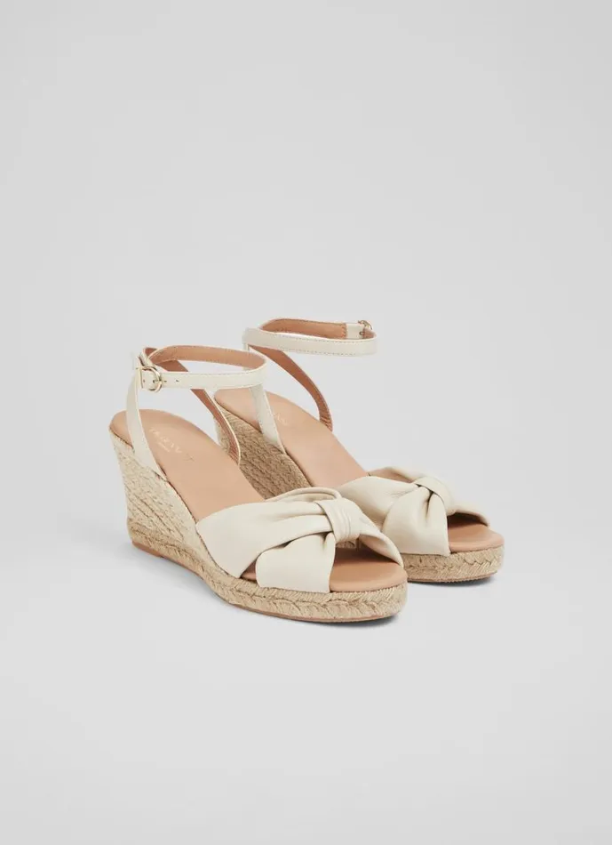 Women Angela Cream Leather Espadrille Sandals Cream LKBennett Sandals Women Angela Cream Leather Espadrille Sandals Cream LKBennett Sandals