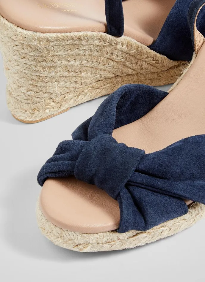 Women Angela Navy Suede Espadrille Sandals Navy LKBennett Sandals Women Angela Navy Suede Espadrille Sandals Navy LKBennett Sandals