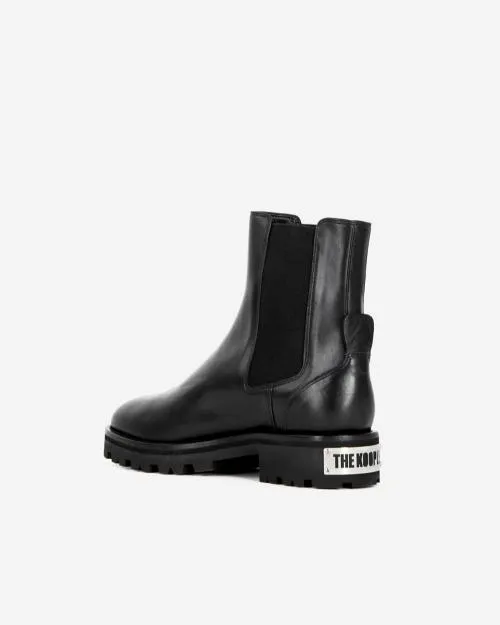 Women Ankle Boots and Boots The Kooples Chelsea Boots In Black Leather Black
