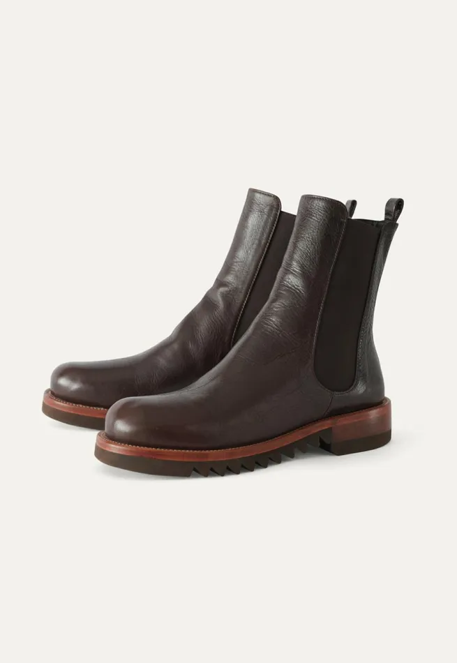 Women Ankle Boots Dark Brown Poetry Fashion Footwear