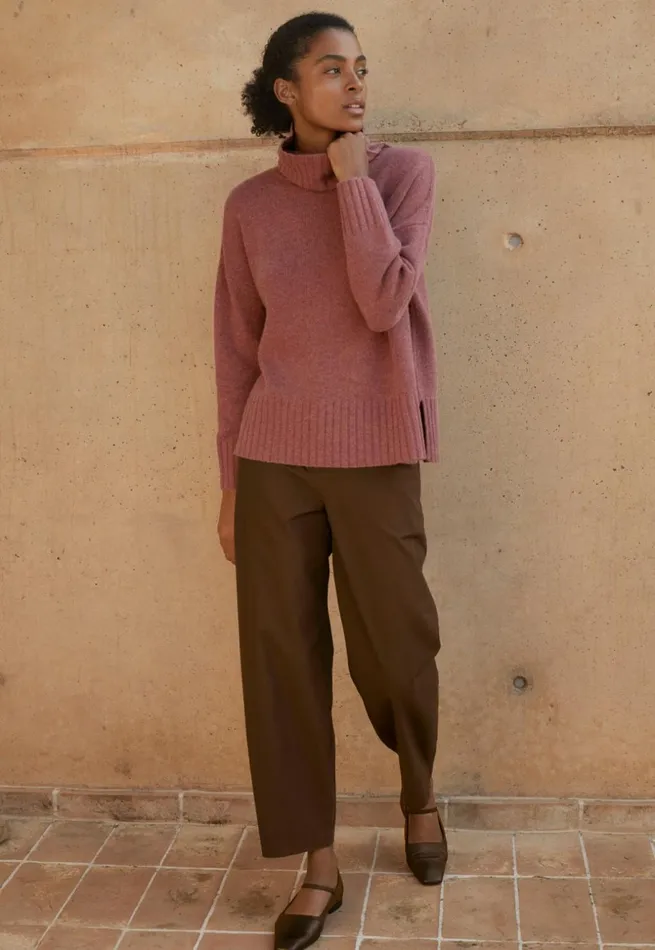 Women Anklelength Trousers Tobacco Poetry Fashion Trousers and Shorts