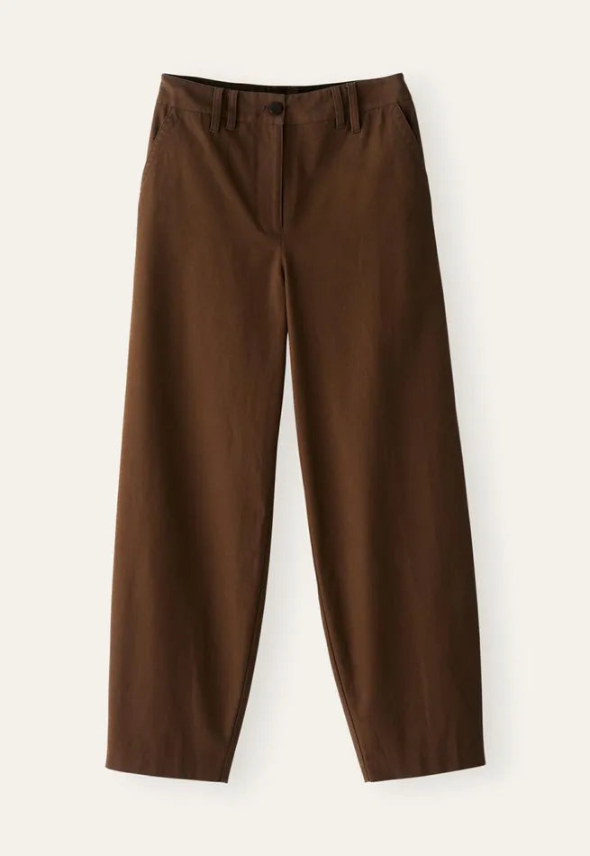 Women Anklelength Trousers Tobacco Poetry Fashion Trousers and Shorts
