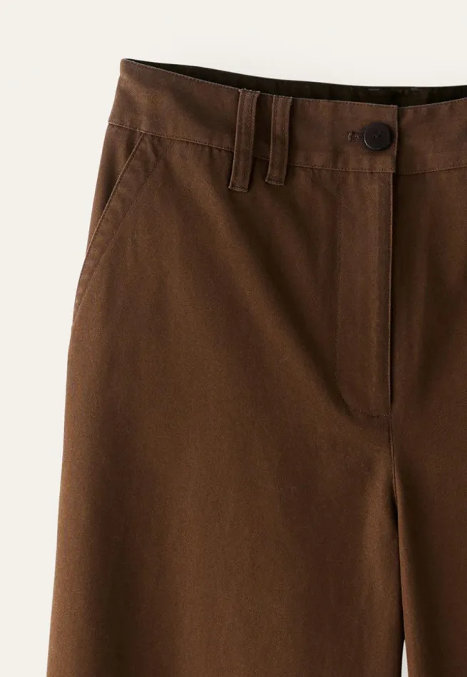 Women Anklelength Trousers Tobacco Poetry Fashion Trousers and Shorts
