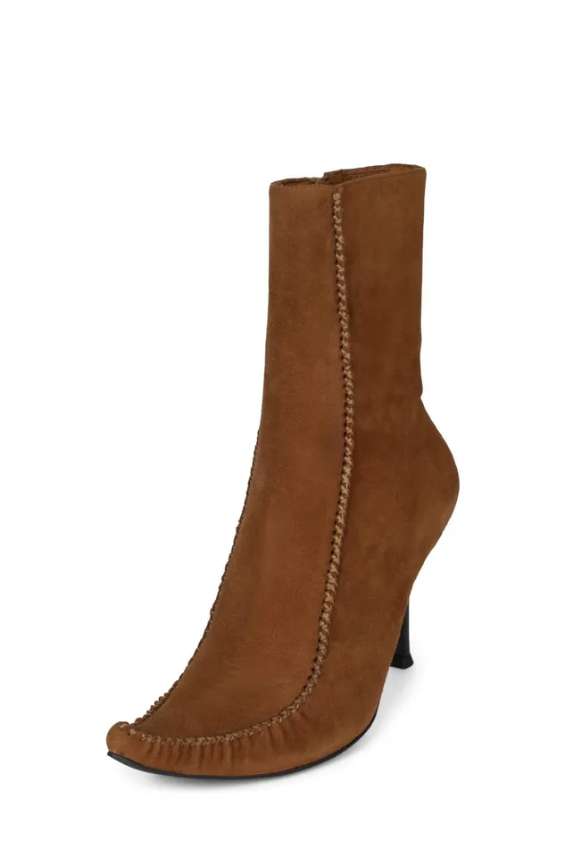 Women Ankle To Mid Jeffrey Campbell CREEPIN Tan Suede