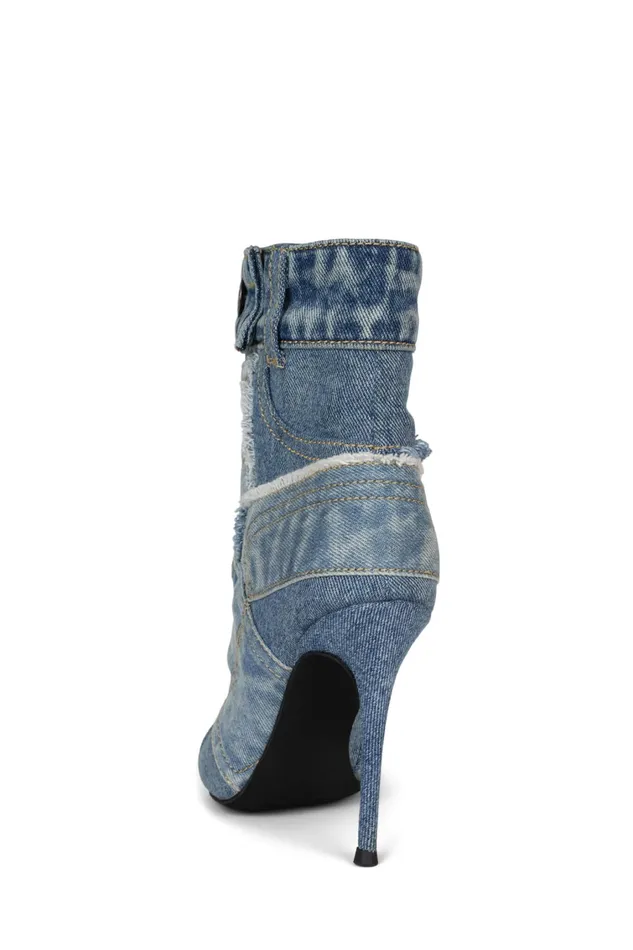 Women Ankle To Mid Jeffrey Campbell DENIMOUS Blue Denim Multi