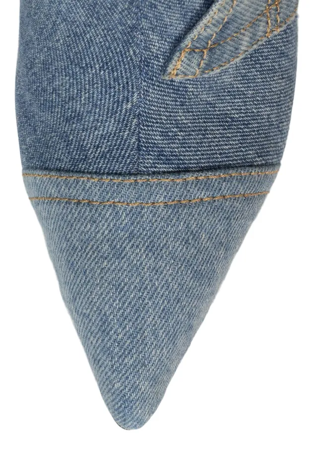 Women Ankle To Mid Jeffrey Campbell DENIMOUS Blue Denim Multi