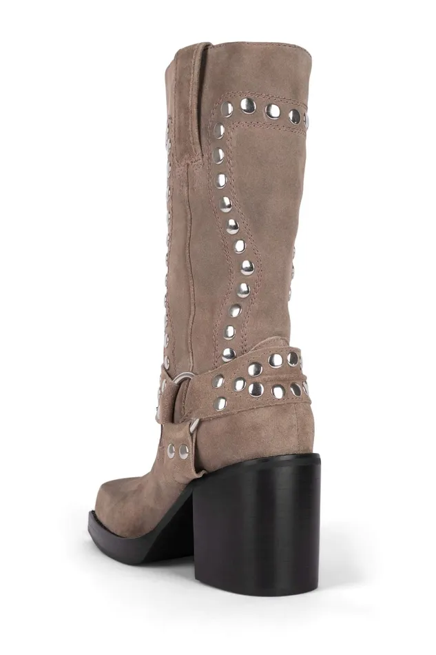 Women Ankle To Mid Jeffrey Campbell JUVENILES Taupe Suede Silver