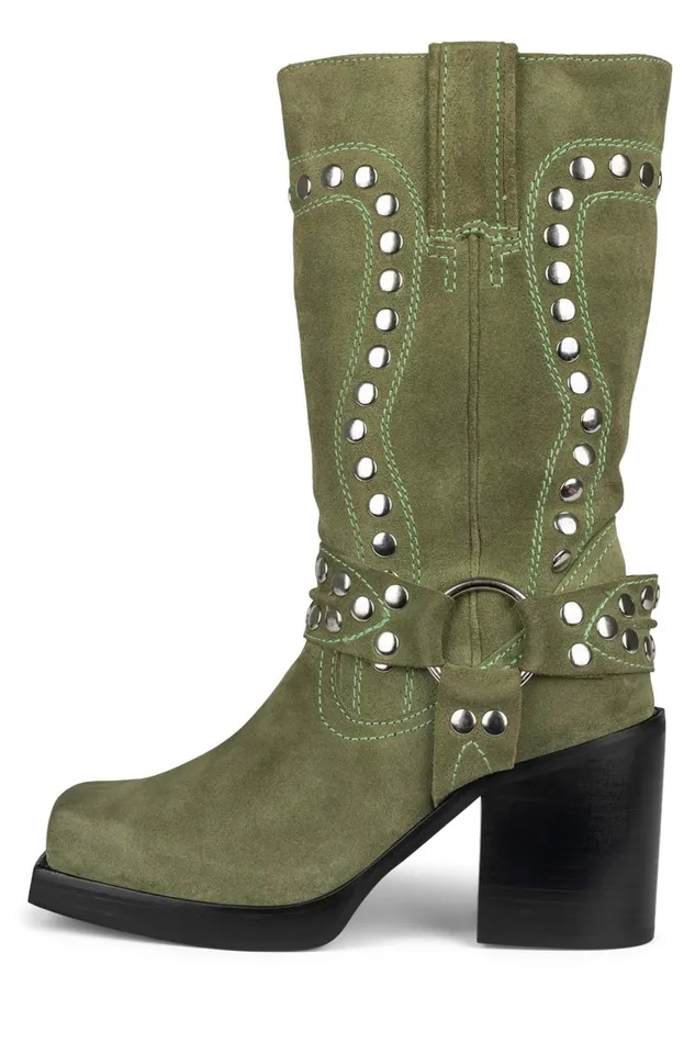 Women Ankle To Mid Jeffrey Campbell JUVENILES Taupe Suede Silver