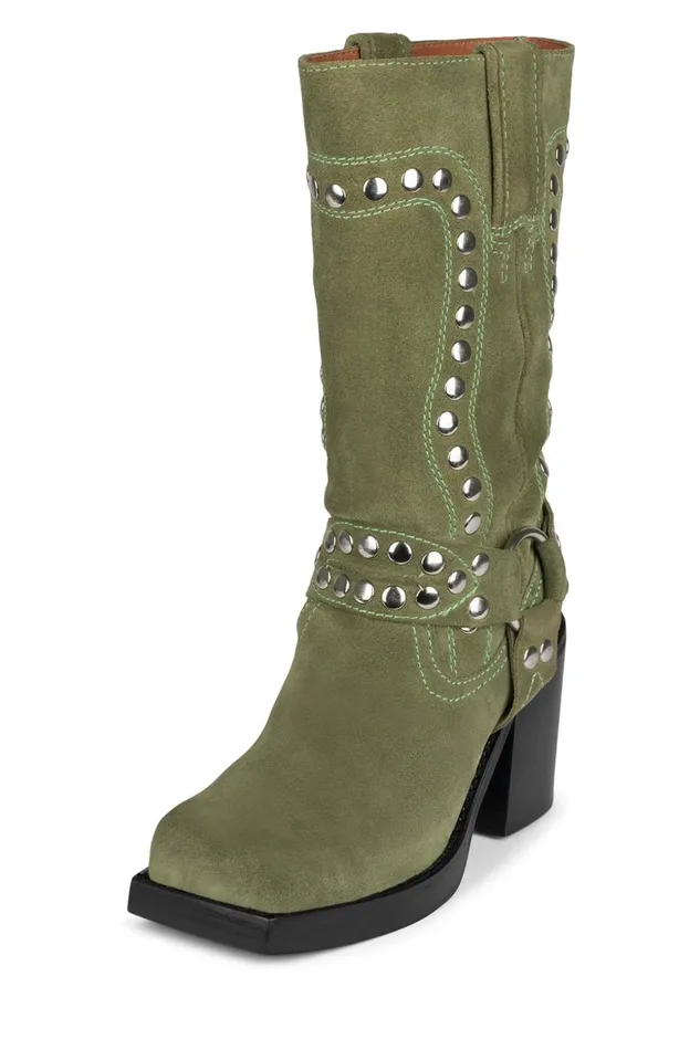 Women Ankle To Mid Jeffrey Campbell JUVENILES Taupe Suede Silver