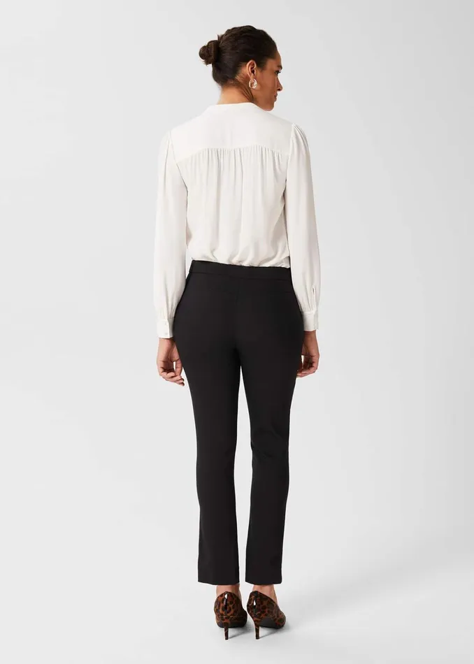 Women Annie Slim Trousers With Stretch Black Hobbs Trousers