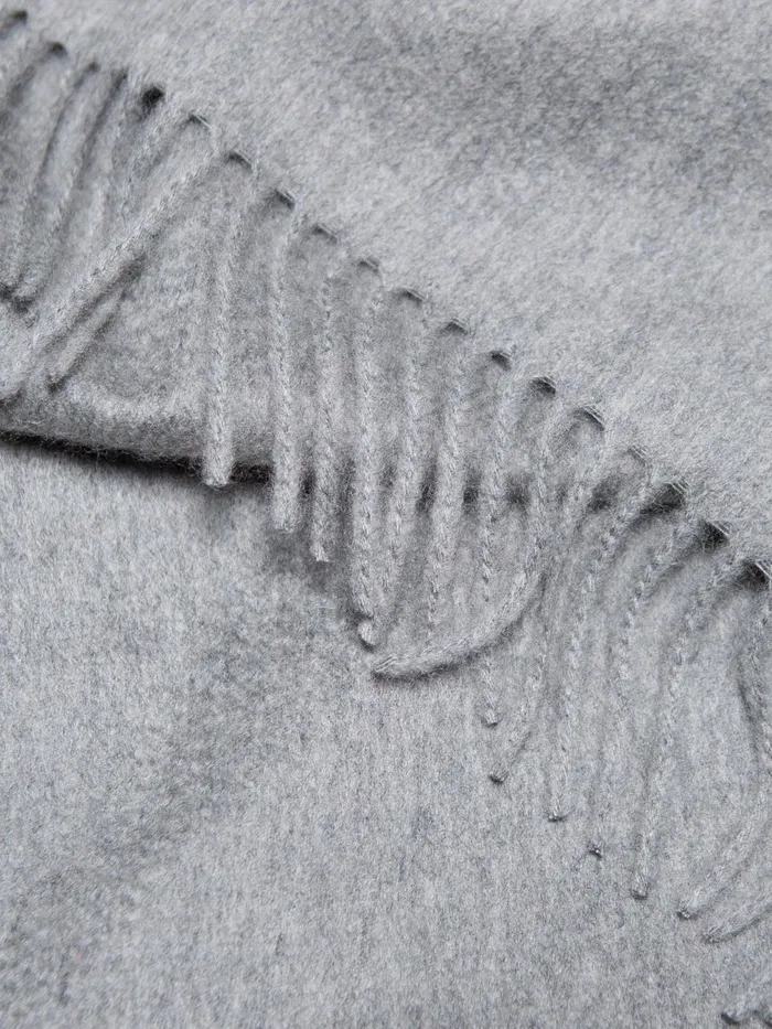 Women Begg X Co Arran Scarf Arran Solid Cashmere Stole Flannel Grey