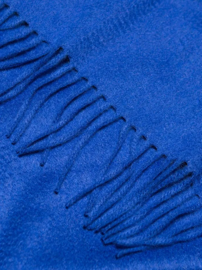 Women Begg X Co Arran Scarf Arran Solid Classic Cashmere Scarf Sapphire