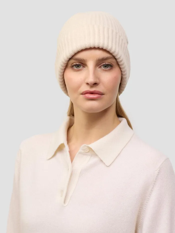 Women Begg X Co Beanies Alex Cashmere Beanie Natural
