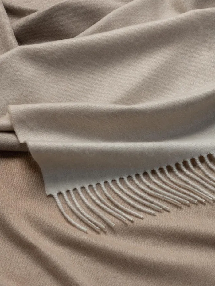 Women Begg X Co Nuance Scarf Nuance Ombre Cashmere Throw White Sands