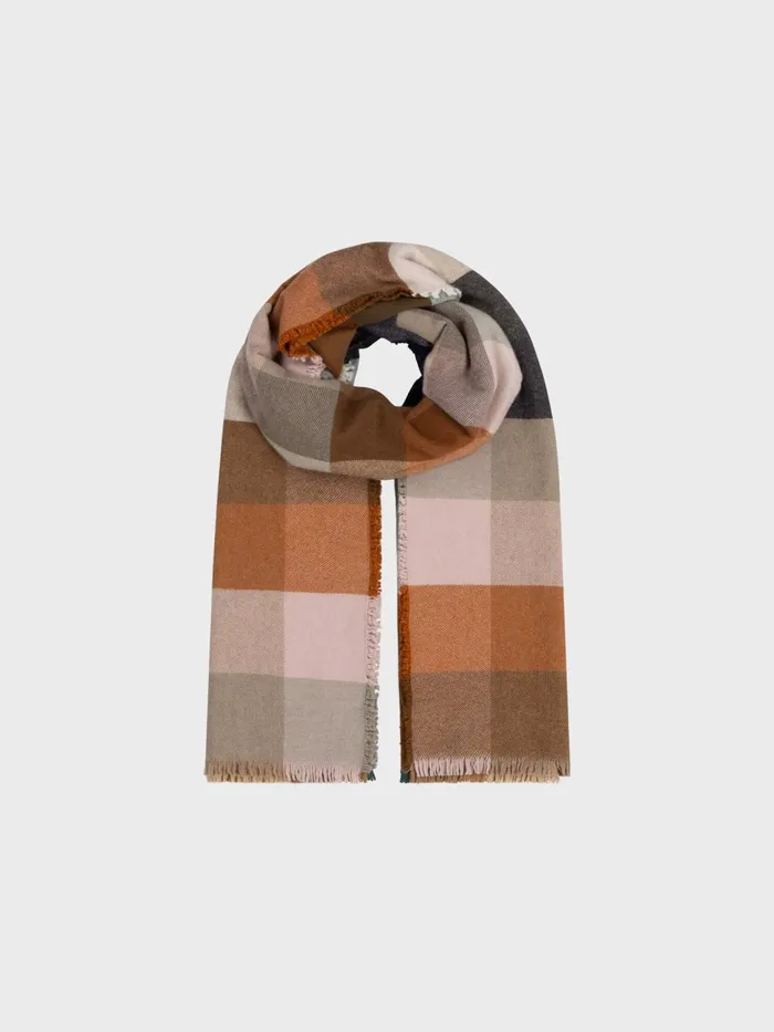 Women Begg X Co Scarves Alloa Courchevel Cashmere Stole Natural Pink