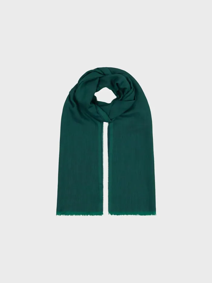 Women Begg X Co Scarves Wispy Solid Superfine Cashmere Scarf Bottle Green