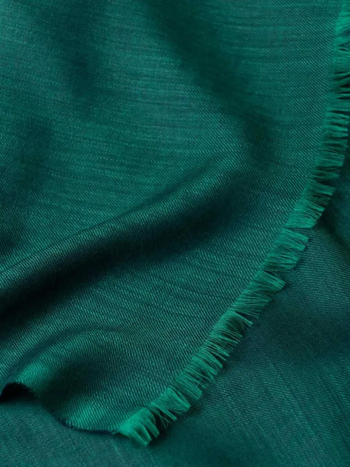 Women Begg X Co Scarves Wispy Solid Superfine Cashmere Scarf Bottle Green