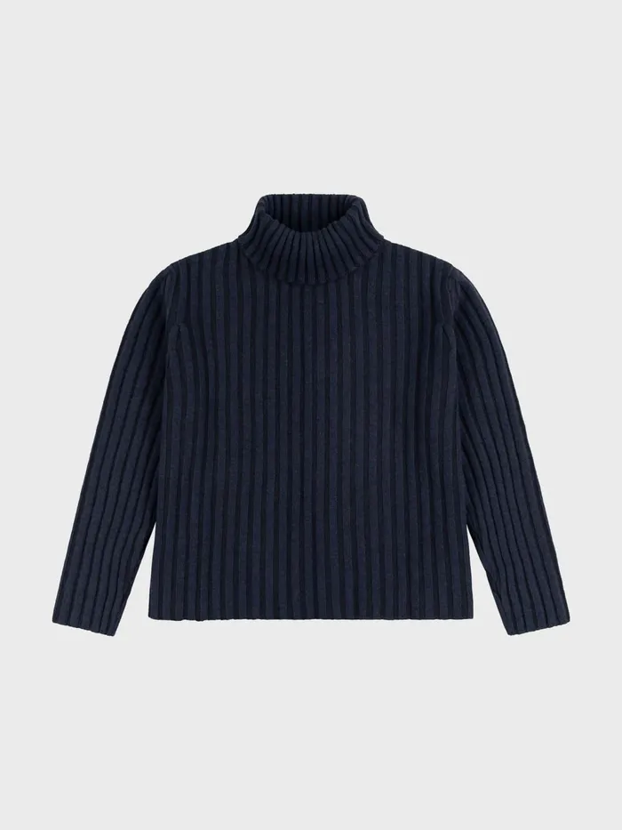 Women Begg X Co Sweaters Cawdor Roll Collar Cashmere Sweater Mazarine Astrakhan