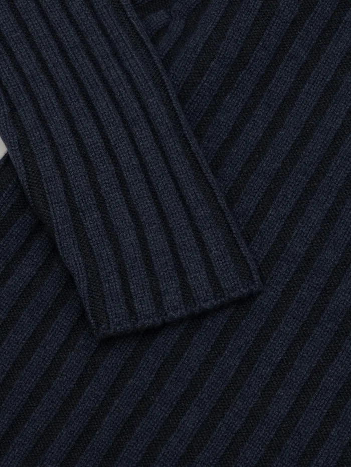 Women Begg X Co Sweaters Cawdor Roll Collar Cashmere Sweater Mazarine Astrakhan