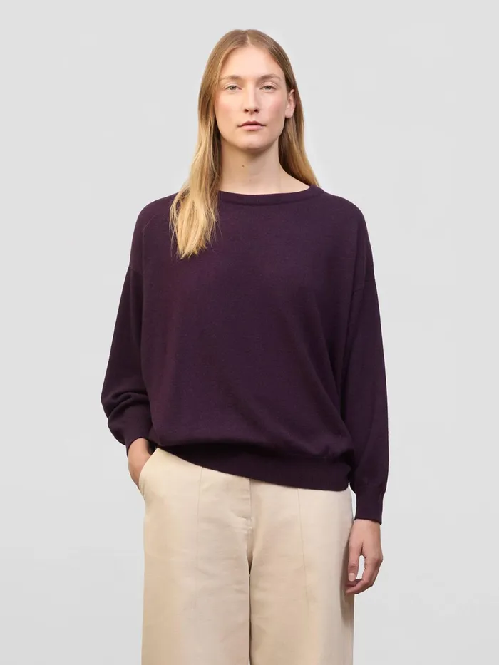 Women Begg X Co Sweaters Jade Cashmere Sweater Deep Purple
