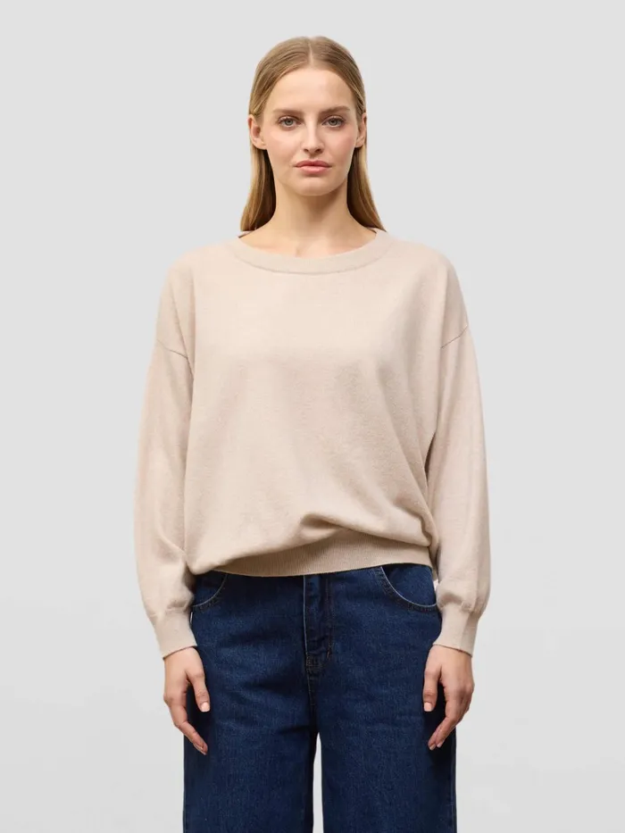 Women Begg X Co Sweaters Jade Cashmere Sweater Pale Cloud