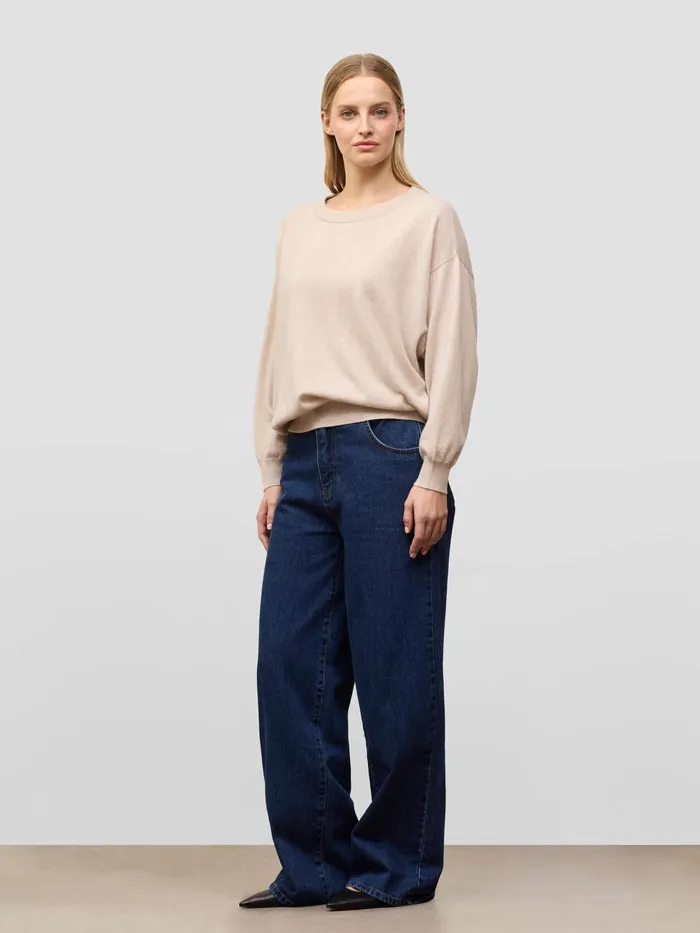 Women Begg X Co Sweaters Jade Cashmere Sweater Pale Cloud