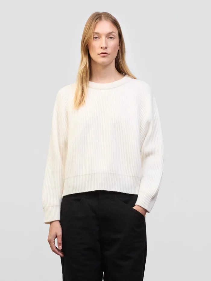 Women Begg X Co Sweaters Kita Cashmere Sweater Ice White