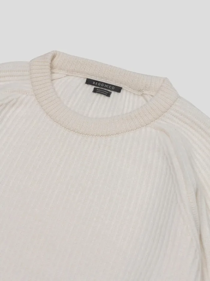 Women Begg X Co Sweaters Kita Cashmere Sweater Ice White