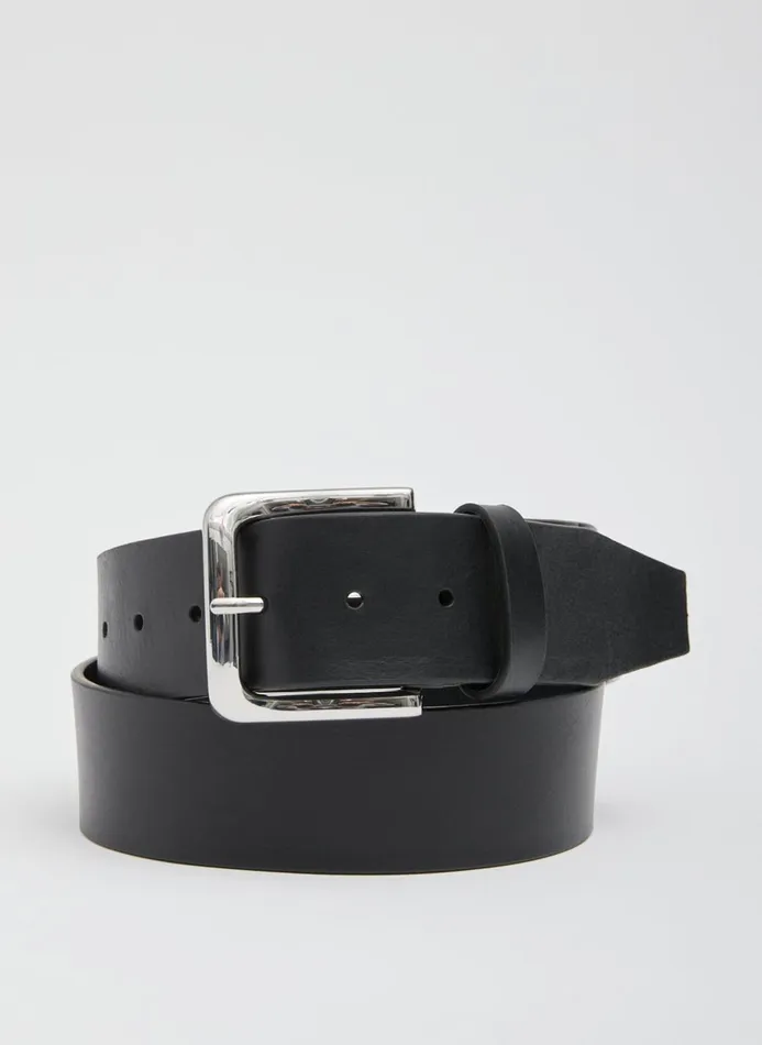Women Belts Tibi Arthur Leather Belt Black