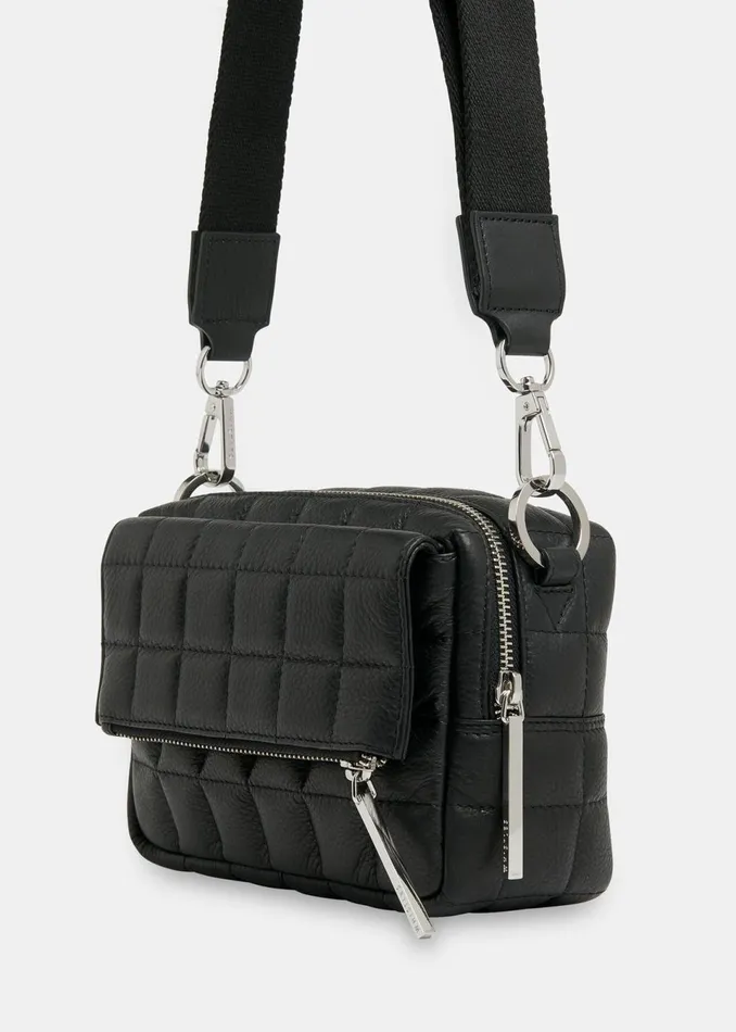 Women Bibi Bags Whistles Black Quilted Bibi Crossbody Bag