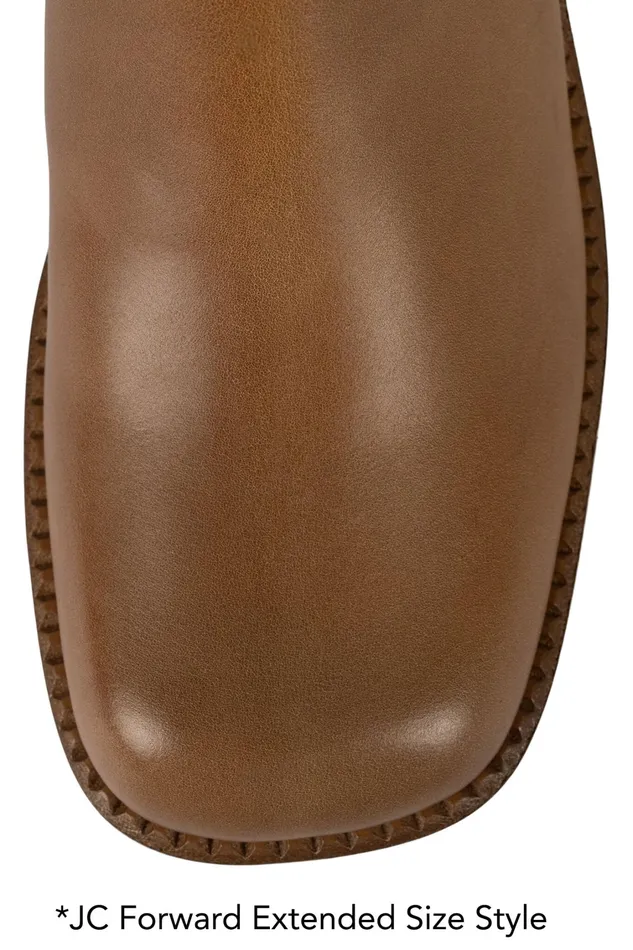 Women Boot Jeffrey Campbell DRUMNBASS Tan Tan Polish Stack