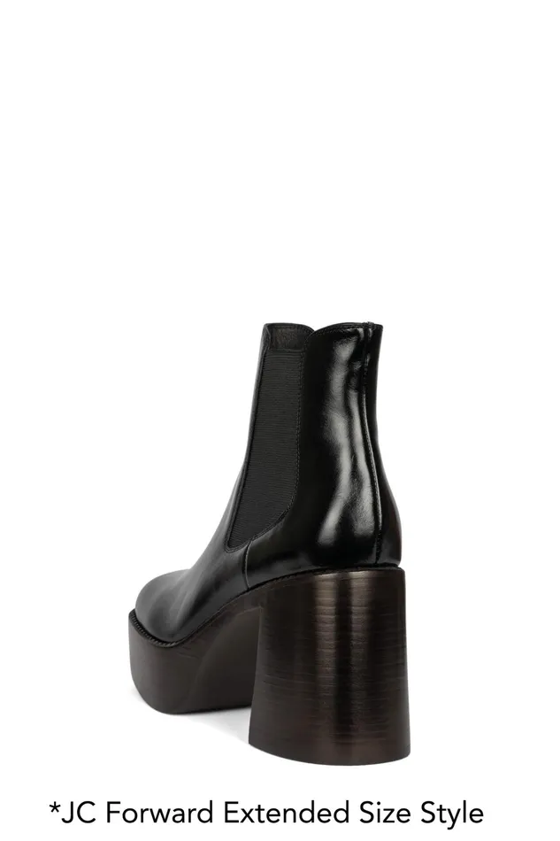 Women Boot Jeffrey Campbell DRUMNBASS Tan Tan Polish Stack