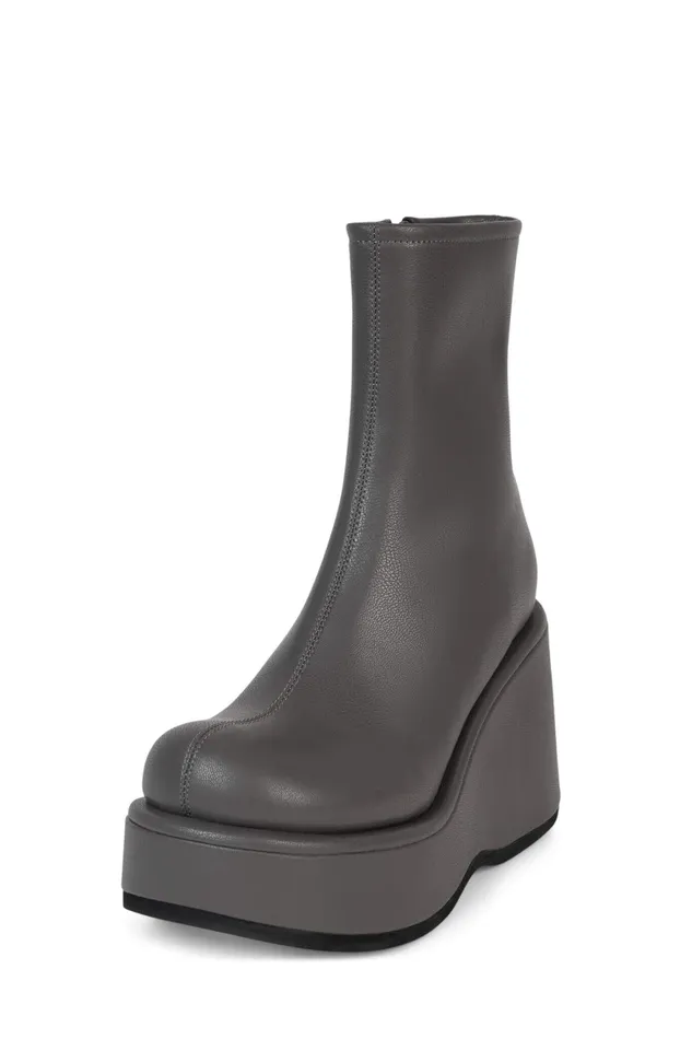 Women Boot Jeffrey Campbell MILLENNIUM Dark Grey
