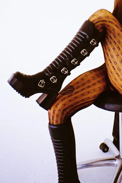 Women Boot Jeffrey Campbell MOTOXX Black