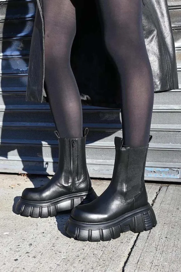Women Boot Jeffrey Campbell STOMPED Black Box