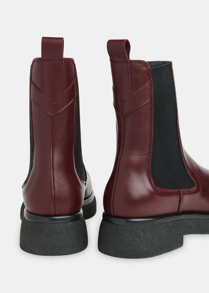 Women Boots Whistles Burgundy Aelin Chelsea Boot