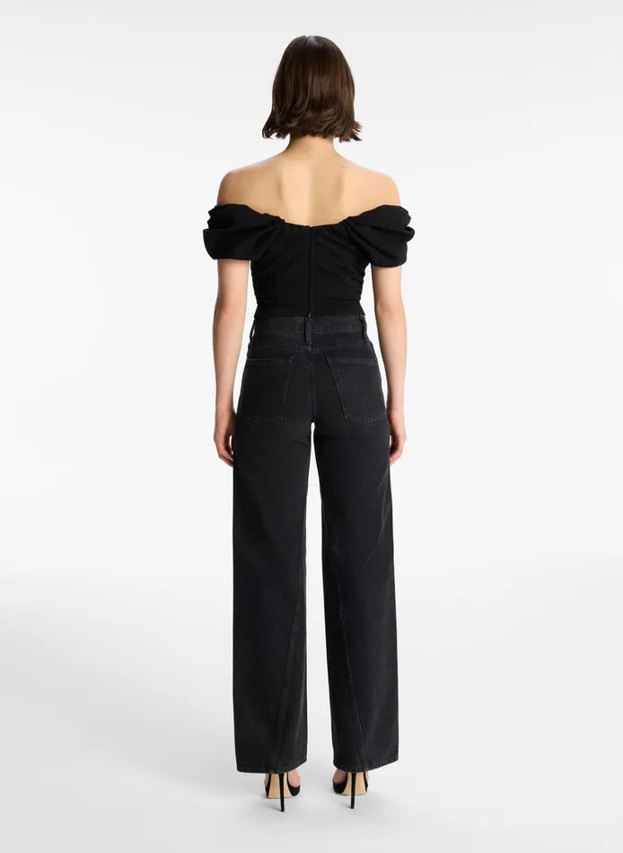 Women Bottoms ALC Abbott Jean Washed Black
