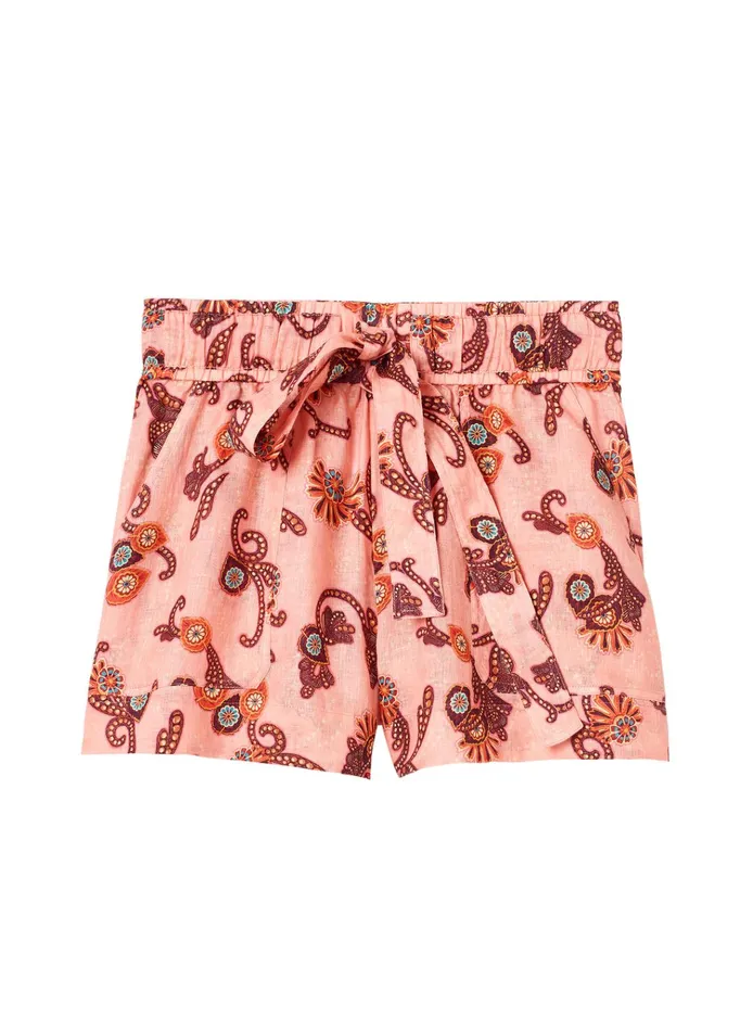 Women Bottoms ALC Barrett Linen Short Sandstone Multi