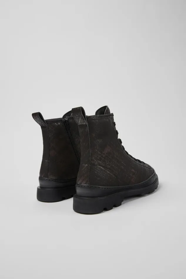 Women Camper Ankle Boots Brutus Blackbrown Brushed Nubuck Boots Women Camper Ankle Boots Brutus Blackbrown Brushed Nubuck Boots