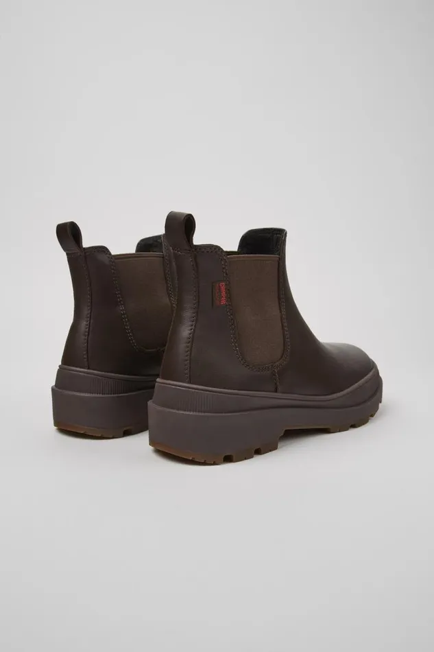 Women Camper Ankle Boots Brutus Trek HYDROSHIELD MICHELIN Brown Leather Ankle Boots