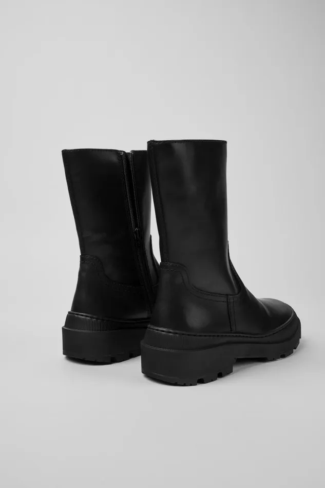 Women Camper Ankle Boots Brutus Trek MICHELIN Black Leather Ankle Boots Women Camper Ankle Boots Brutus Trek MICHELIN Black Leather Ankle Boots