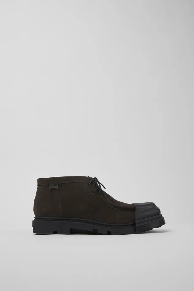 Women Camper Ankle Boots Junction Gray Nubuck Shoes Women Camper Ankle Boots Junction Gray Nubuck Shoes