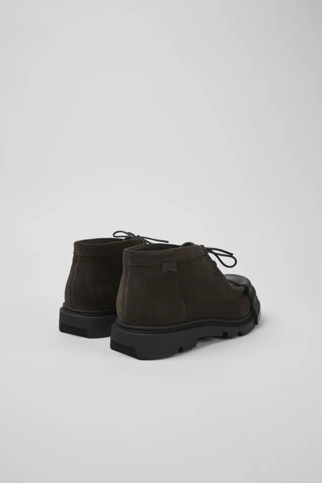 Women Camper Ankle Boots Junction Gray Nubuck Shoes Women Camper Ankle Boots Junction Gray Nubuck Shoes