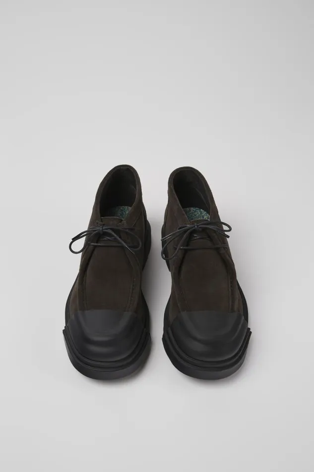 Women Camper Ankle Boots Junction Gray Nubuck Shoes Women Camper Ankle Boots Junction Gray Nubuck Shoes