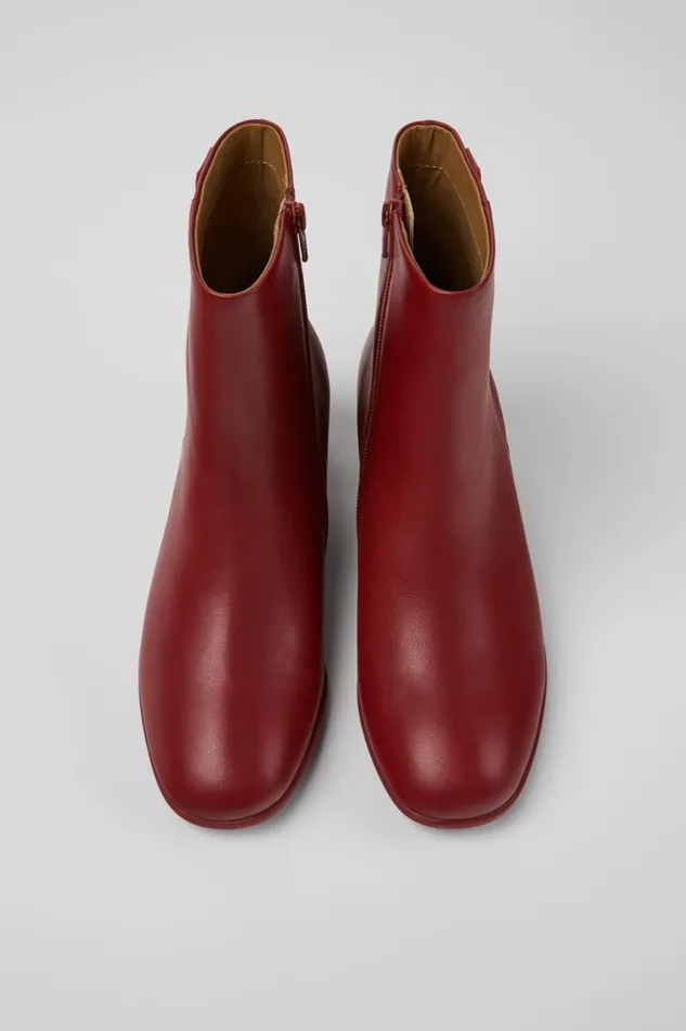 Women Camper Ankle Boots Katie Burgundy Leather Ankle Boots Women Camper Ankle Boots Katie Burgundy Leather Ankle Boots