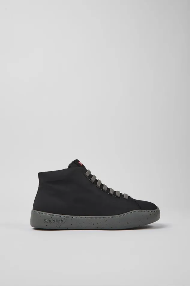 Women Camper Ankle Boots Peu Touring Black Recycled PET Sneaker Bootie