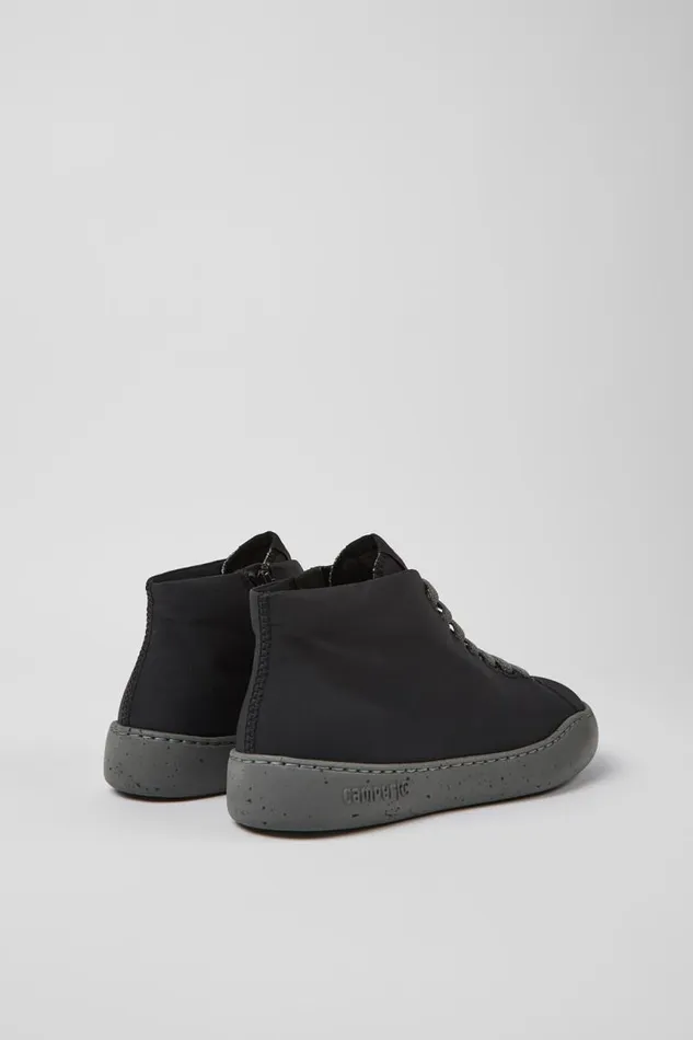 Women Camper Ankle Boots Peu Touring Black Recycled PET Sneaker Bootie