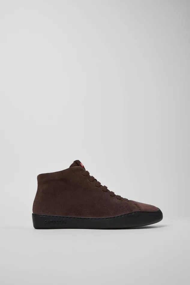 Women Camper Ankle Boots Peu Touring Brown Nubuck Ankle Boots