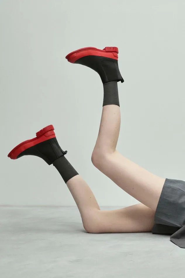Women Camper Ankle Boots Pix Red And Black Leather Chelsea Boot Women Camper Ankle Boots Pix Red And Black Leather Chelsea Boot
